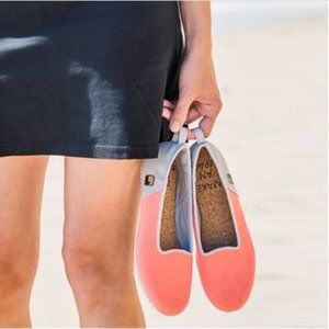 Coral Slip-On Flats for Women - Lightweight Casual Loafers